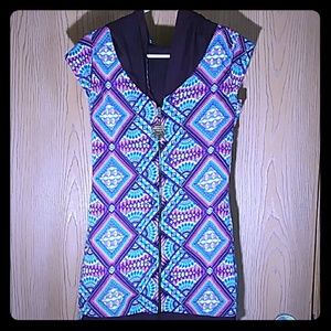 Reversible zip up dress